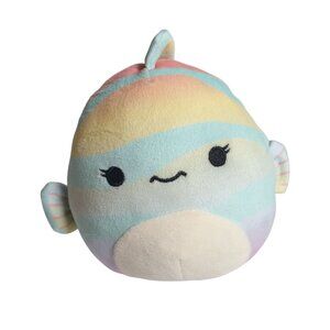 Fabiolo Rainbow Fish Squishmallows Plush Toy 5" Soft Stuffed Animal Collectable